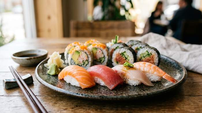 Sushi Fresco Raffinato Elegante