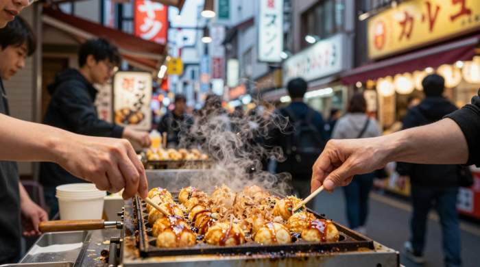 Takoyaki Simbolo Osaka Esperienza Culturale